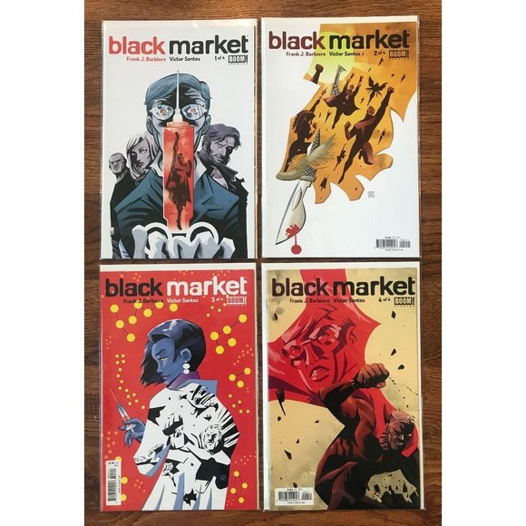 BLACK MARKET, FULL RUN OF 4, HIGH GRADE, BOOM 2014 - Picture 1 of 5